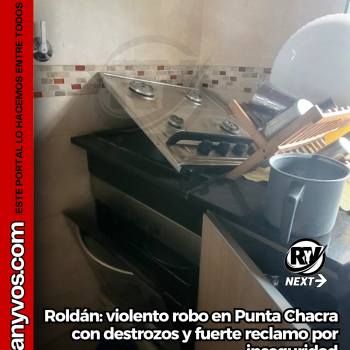  Roldán: violento robo y destrozos en una vivienda de barrio Punta Chacra