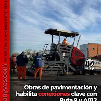 Roldán avanza con nuevas obras de pavimentación y habilita conexiones clave con Ruta 9 y A012