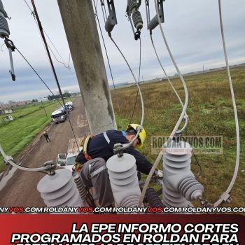 Corte de luz Programado para Roldán 