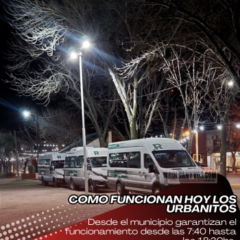 Colectivos urbanos circularan hoy