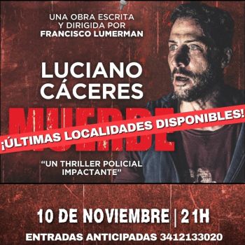 Luciano Cáceres Paso por Roldanyvos anunciando su Obra "Muerde"