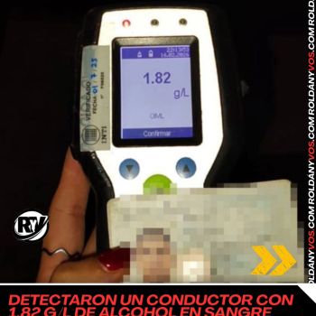 Detectaron un conductor con 1,82 g/l de alcohol en sangre en Ruta 9 y San Sebastián