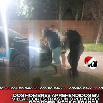 Ruidos de disparo y dos sospechosos aprehendidos en Villa Flores