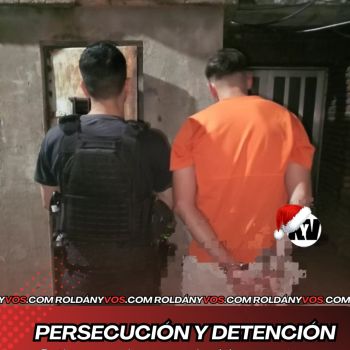 Persecución y detenido en Roldán 