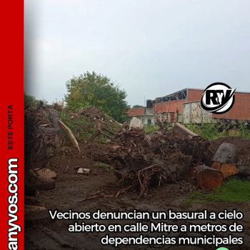 ROLDÁN: denuncian un basural a cielo abierto en calle Mitre a metros de dependencias municipales