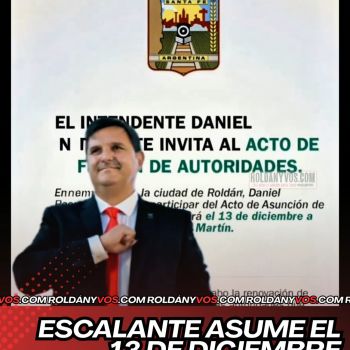 Escalante asume el 13 de diciembre, porque no el 10 cuando es la fecha oficial?