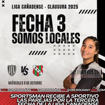 Sportsman recibe a Sportivo Las Parejas por la tercera fecha de la Liga Cañadense
