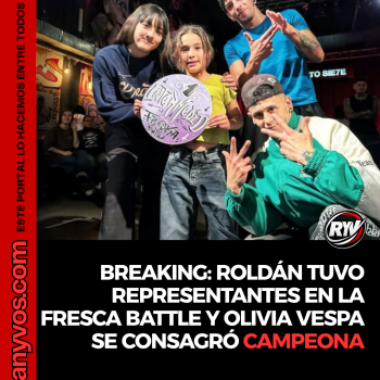 BREAKING: OLIVIA VESPA SE CONSAGRÓ CAMPEONA EN LA FRESCA BATTLE